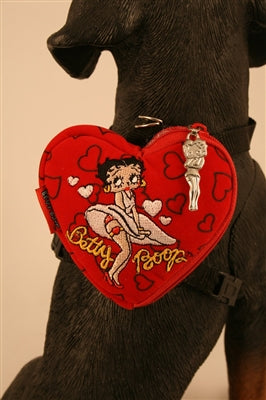 Betty Boop Heart-Shaped Backpack (03) - Betty Boop Canine Couture