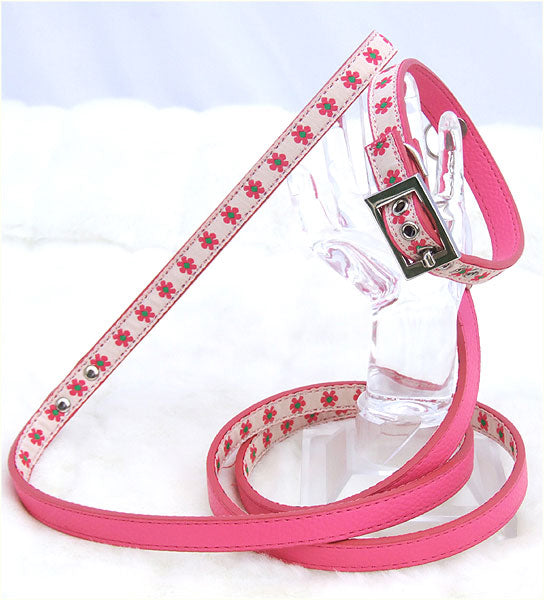 Dog Flower Collar and Leash