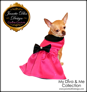 Arabella Fuchsia Dog Dress - Janette Dlin Design