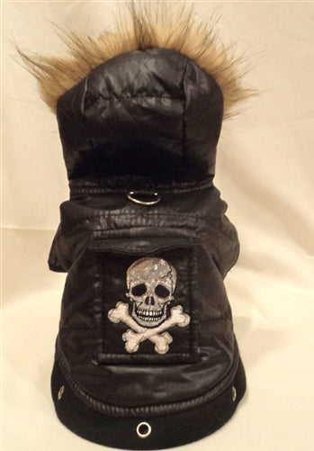 Tough Dog Black Skull Dog Jacket – Roxy's Bowtique