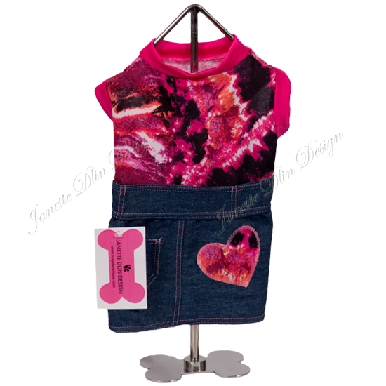 Angel Heart Denim Dress - Janette Dlin Design