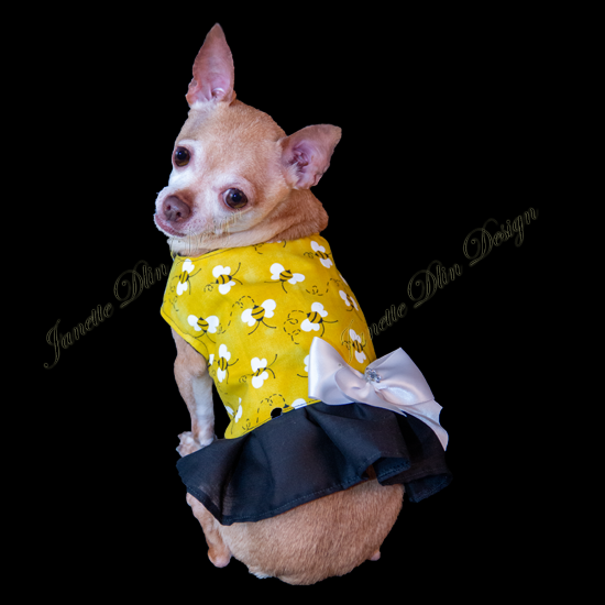 Bumble Bee Dog Top-JanetteDlinDesign