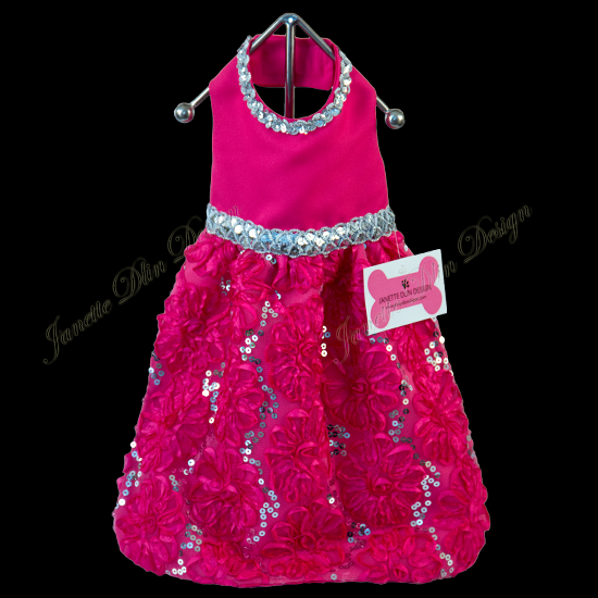 Fuchsia Glow Evening Dress - Janette Dlin Design