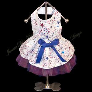 Patriotic Colors Dress - Janette Dlin Design