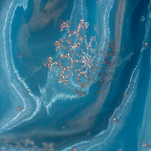 Royal Sparkling Snowflake Dog Dress-Janettedlindesign