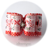 Fancy Snowman - Adult Dog Bow