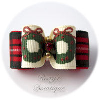 Christmas Wreaths - Puppy Dog Bow