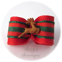 Santa's Reindeer-Puppy Dog Bow