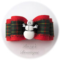 Snowman - Puppy Dog Bow