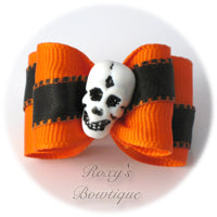 Smiling Skeleton - Adult Dog Bow