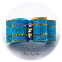 Elegant Turquoise - Puppy Dog Bow