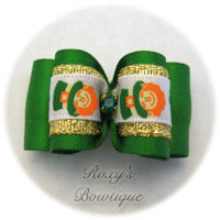Emerald Leprechaun - Adult Dog Bow