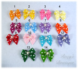 Sweet Baby Dots Dog Bow - Baby Dog Bows