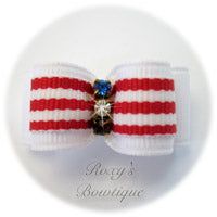 Patriotic Puppy Dog Bow