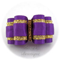 Roxy's Special Selection - Regal Purple - Adult Dog Bow