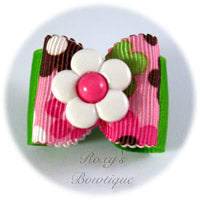 Tutti Frutti Flower - Adult Dog Bow