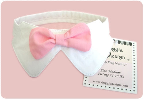 Dog Collar and Pink Bow Tie Set - Doggie Design