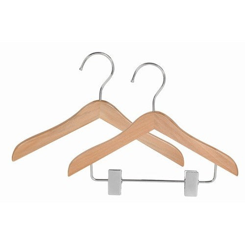 Wooden Hanger With Clip - Doggie Design