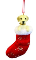 Yellow Labrador Stocking Ornament - E&S Imports