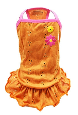 Orange Blossom Eyelet Dress - Hip Doggie