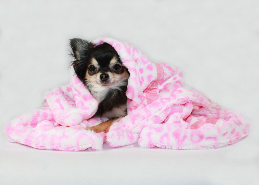 Pink Cheetah Mink Blanket - Hip Doggie