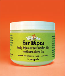Ear Wipes - gently cleanse dog ears - Happytails