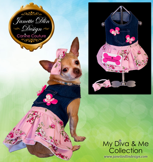 Spring Bloom Dress - Janette Dlin Design - Dog Dress