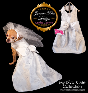 Yes, I do!! - Dog Wedding Dress - Janette Dlin Design