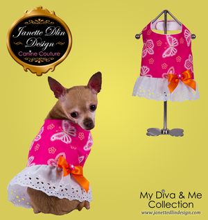 Spring Butterfly Top - Janette Dlin Design - Dog Top