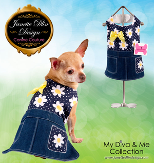 Spring Daisies Dress - Janette Dlin Design - Dog Dress