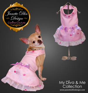 Spring Flower Dress - Janette Dlin Design - Dog Dress