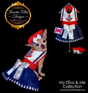 Nautical Girl Dress - Janette Dlin Design