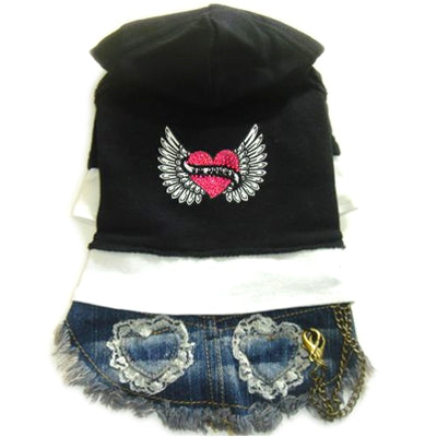 Lil Angel Denim Dress - Monkey Daze