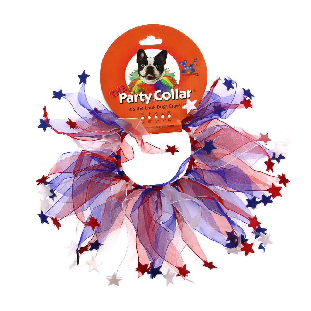 Patriotic Stars Dog Collar