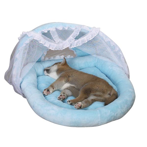 Blue Puppy Bassinet