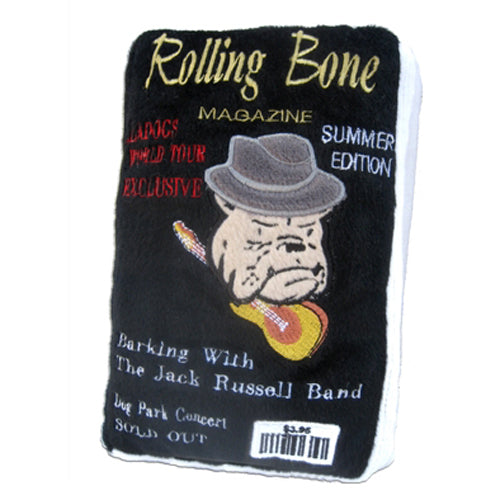 Rolling Bone Magazine Dog Toy