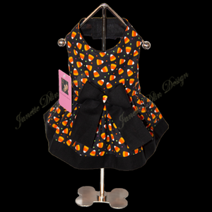 Halloween Candy Corn Dog Dress-JanetteDlinDesign