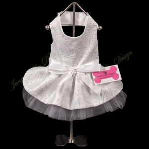 Sparkling White Princess Dress - Janette Dlin Design