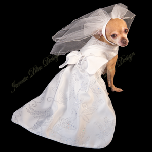 Yes, I do!! - Dog Wedding Dress - Janette Dlin Design