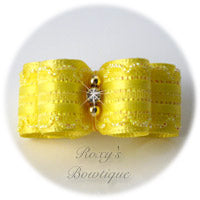 Kendra Yellow - Puppy Dog Bow