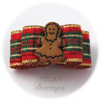 Gingerbread Girl - Puppy Dog Bow