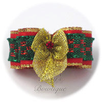 Golden Christmas - Puppy Dog Bow