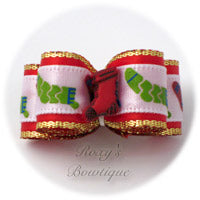 Christmas Stockings - Puppy Dog Bow