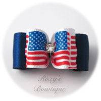 Stars and Stripes Forever-Puppy Dog Bow