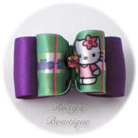 Hello Kitty Dog Bow - Purple