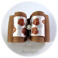 Brown Paws Adult Dog Bow