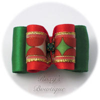 Magical Christmas - Red - Adult Dog Bow