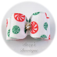 Christmas Candy - Puppy Dog Bow