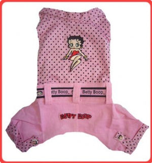 Pink Polka Dot Dog Jumper - Betty Boop Dog Clothes