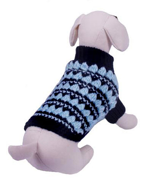 GQ Black and Blue Sweater - Dog Sweater - Cha-Cha Couture